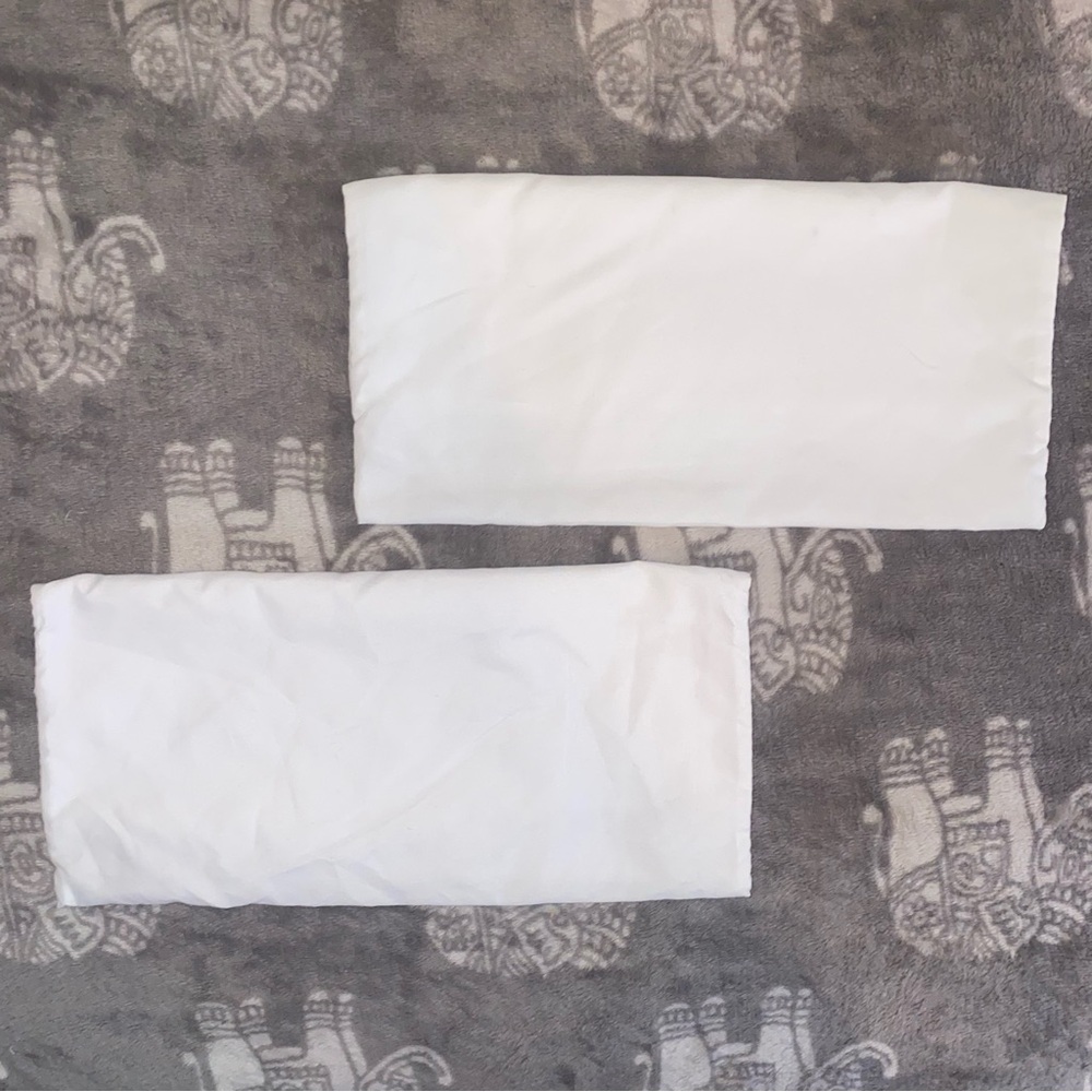 Jimmy Choo White Fabric Dust Bags with Gray Logo - Picture 3 of 8
